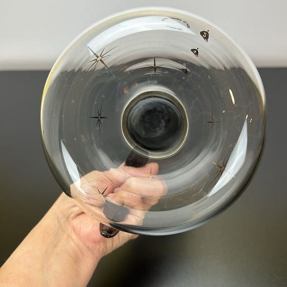 Vtg Corning Heat Proof Glass Atomic Starburst Carafe Coffee Tea Pot MCM Retro - Picture 7 of 13